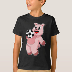 T-shirt Pig Soccer joueur Soccer