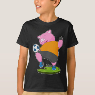T-shirt Pig Soccer joueur Soccer