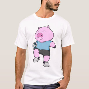 T-shirt Pig Soccer joueur Soccer