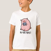 T-shirt Pig-ture Perfect Funny Photography Pig Pun (Devant)