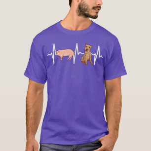 T-shirt Pig Welsh Terrier Heartbeat 