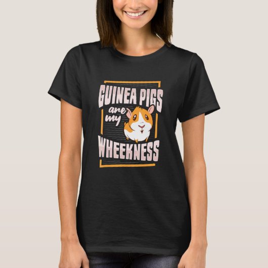 T-shirt Pig Wheek Pour Un Cochon De Guinée (Devant)