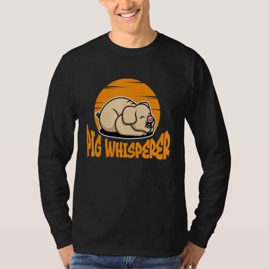 T-shirt Pig Whisperer, Hog Lover, Cute Farmer, Funny Anima (Devant)