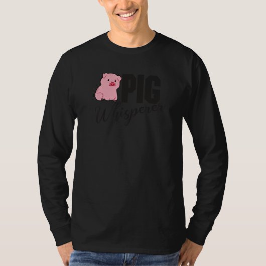 T-shirt Pig Whisperer, Hog Lover, Cute Farmer, Funny Anima (Devant)
