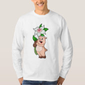 T-shirt Pig with Flower Lily (Devant)