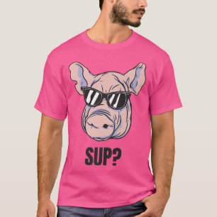 T-shirt Pig with sunglasses  Cool pig kids  Funny pig Prem