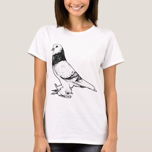 T-shirt Pigeon à l'ouest de culbuteur de l'Angleterre… (Devant)