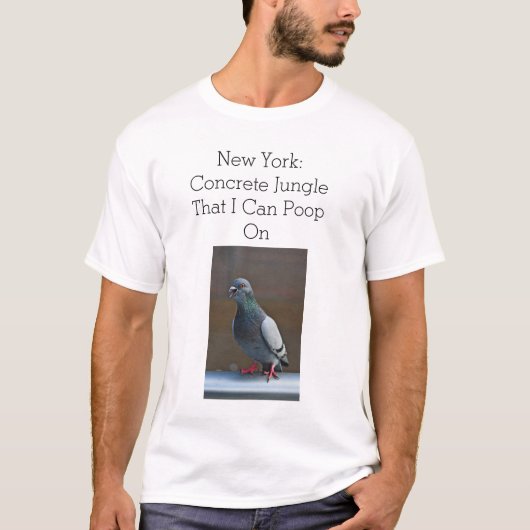 T-shirt Pigeon à New York (Devant)