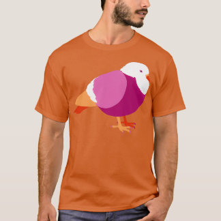 T-shirt Pigeon Abstrait lesbien