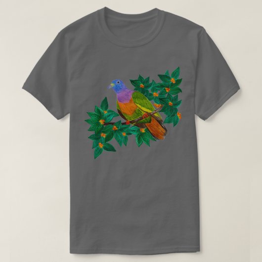 T-shirt Pigeon arc-en-ciel 1 (Design devant)