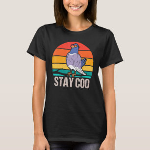 T-shirt Pigeon Avec Café Sty Coo Pour De Pigeon