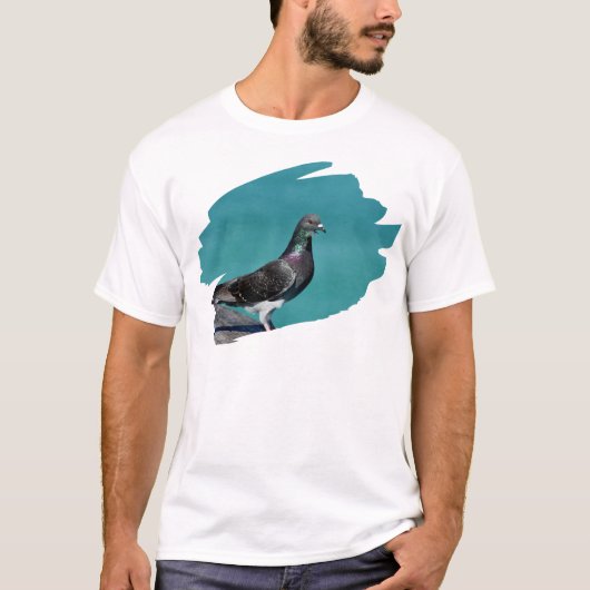 T-shirt Pigeon Avec Vue (Devant)
