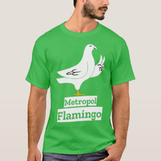 T-shirt Pigeon colombes amoureux métropole flamingo 2