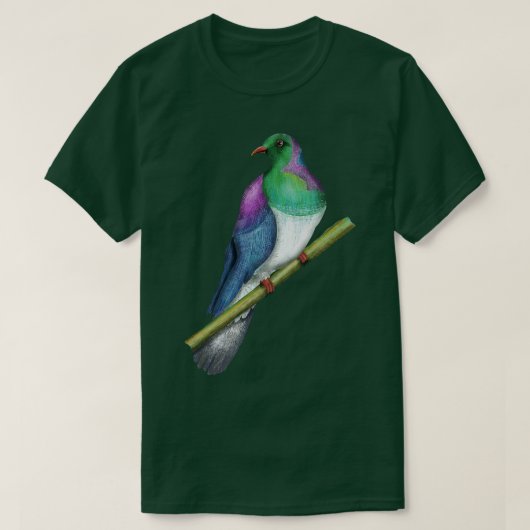 T-shirt Pigeon de bois Kereru (Design devant)