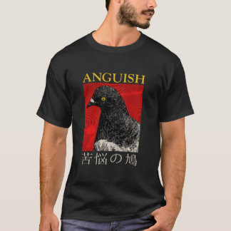 T-shirt Pigeon de l'angoisse vintage japonais