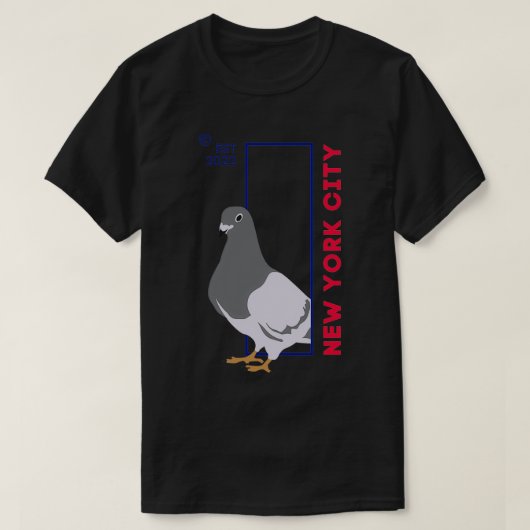 T-shirt Pigeon de New York (Design devant)