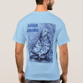 T-shirt Pigeon de rouleau de salon (Dos)