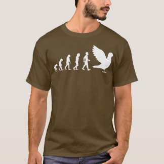 T-shirt Pigeon Evolution Breeder Racing Cadeau