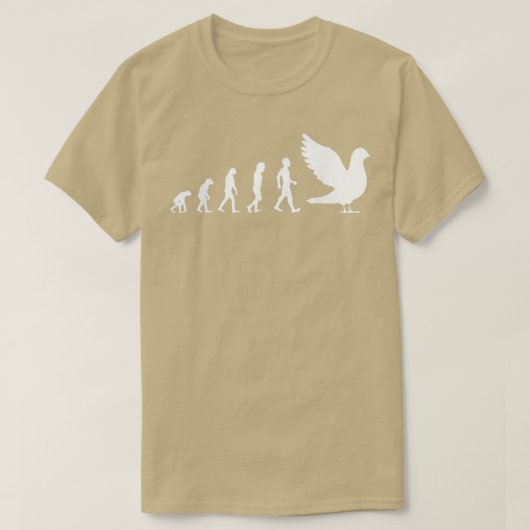 T-shirt Pigeon Evolution Breeder Racing Cadeau 2 (Design devant)