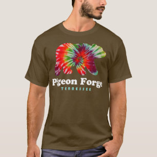 T-shirt Pigeon Forge Tennessee Vacances Randonnée Tie Dye