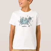 T-shirt Pigeon Freakout Kids White (Devant)
