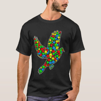 T-shirt Pigeon Funny Puzzle Animaux Sensibilisation sur l'