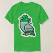 T-shirt Pigeon Help (Design devant)