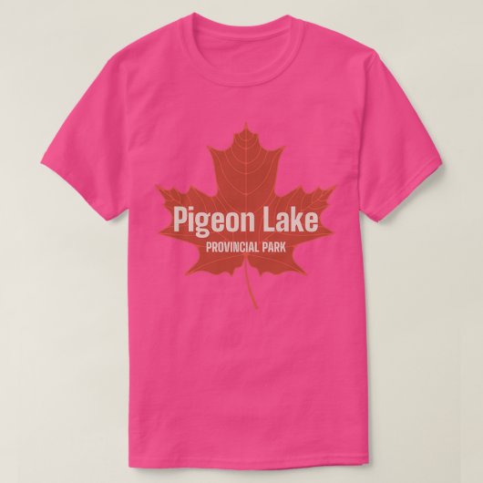 T-shirt Pigeon Lake Provincial Park Alberta Canada Retro R (Design devant)