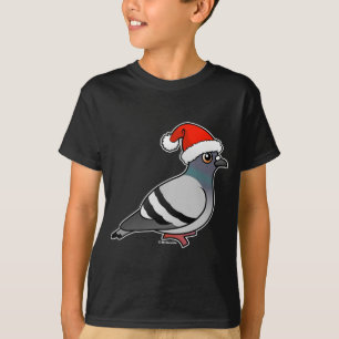 T-shirt Pigeon mignon Père Noël de bande dessinée