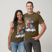 T-shirt Pigeon Oiseau Amant Noël Cadeau Père Noël équitati (Unisexe)