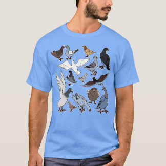 T-shirt Pigeon race oiseau cadeau drôle pigeons de course