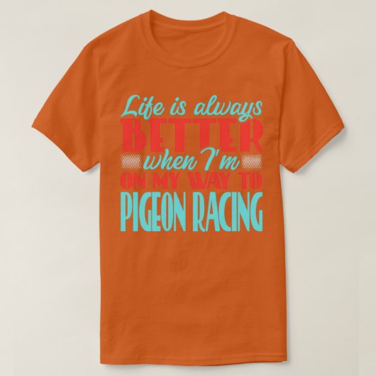 T-shirt Pigeon Racing 13 (Design devant)