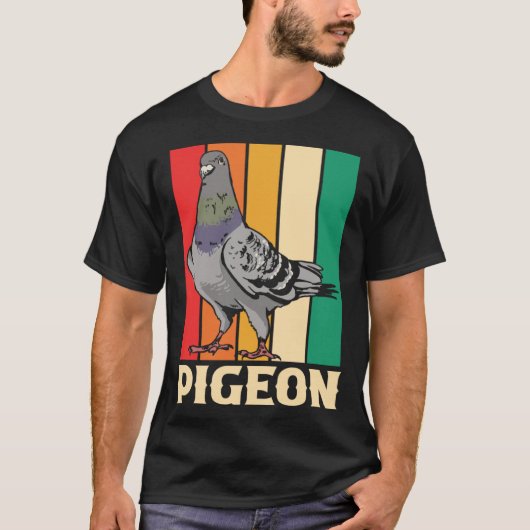 T-shirt Pigeon Racing Birding Birdwatching Birdwatcher Ret (Devant)
