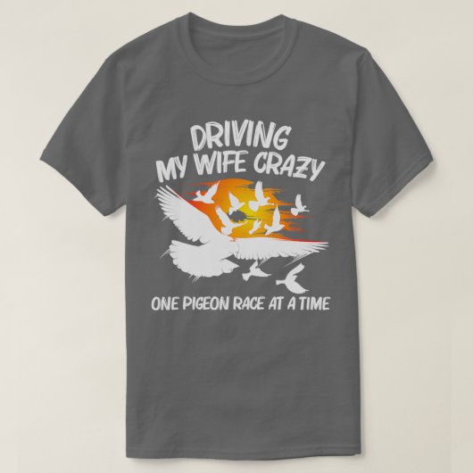 T-shirt Pigeon Racing Grand-père Homing Pigeon (Design devant)