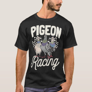 T-shirt Pigeon Racing Observation d'oiseaux éleveur vétéri