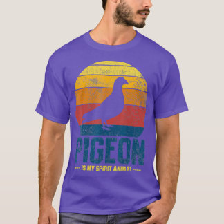 T-shirt Pigeon Retro Vintage