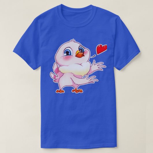 T-shirt Pigeon rose 1 (Design devant)
