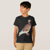 T-shirt Pigeon rouge (isolé) (Devant entier)