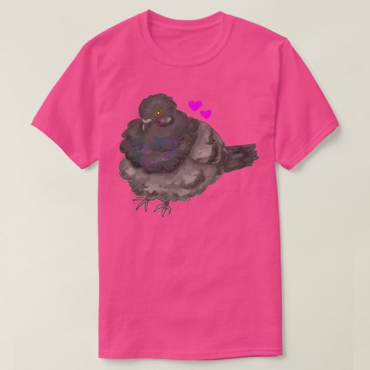 T-shirt Pigeon roux (Design devant)