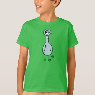 T-shirt Pigeon Side Eye Kids Green
