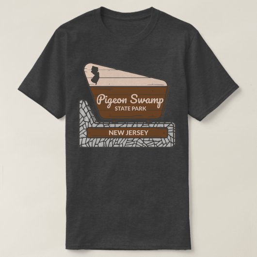 T-shirt Pigeon Swamp State Park New Jersey Entrance Welcom (Design devant)