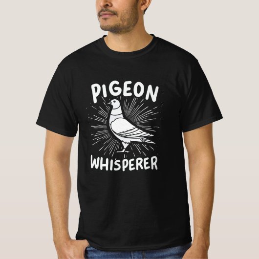 T-shirt Pigeon Whisperer (Devant)