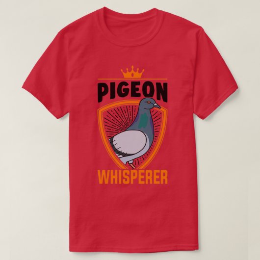 T-shirt Pigeon Whisperer Fancier Carrier 2 (Design devant)
