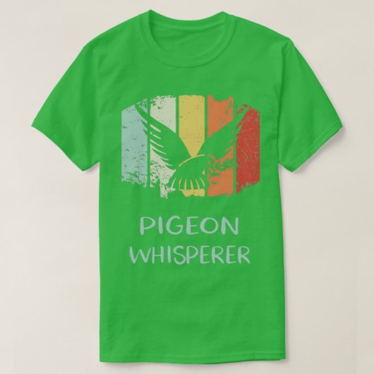 T-shirt Pigeon Whisperer Retro 4 (Design devant)