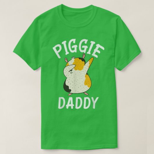 T-shirt Piggie Daddy Cute Guinea Pig Papa (Design devant)