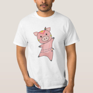 T-shirt Piggy de plume de porc indien