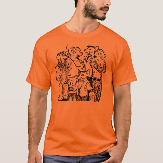 T-shirt Piggy Moto Manly (Voorkant)