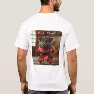 T-shirt Piglet ceinture noire