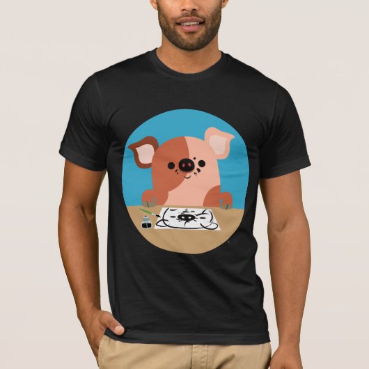 T-shirt Piglet Dessin Carton mignon (Devant)
