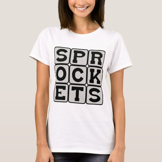 T-shirt Pignons, pièces d'une roue (Devant)